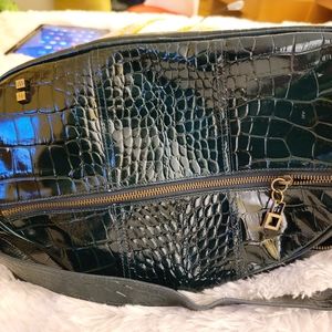 Faux alligator purse